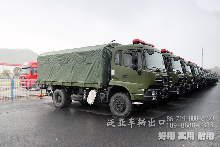 4X2液壓尾板車,森林消防車,東風天錦越野專用車,天錦越野卡車