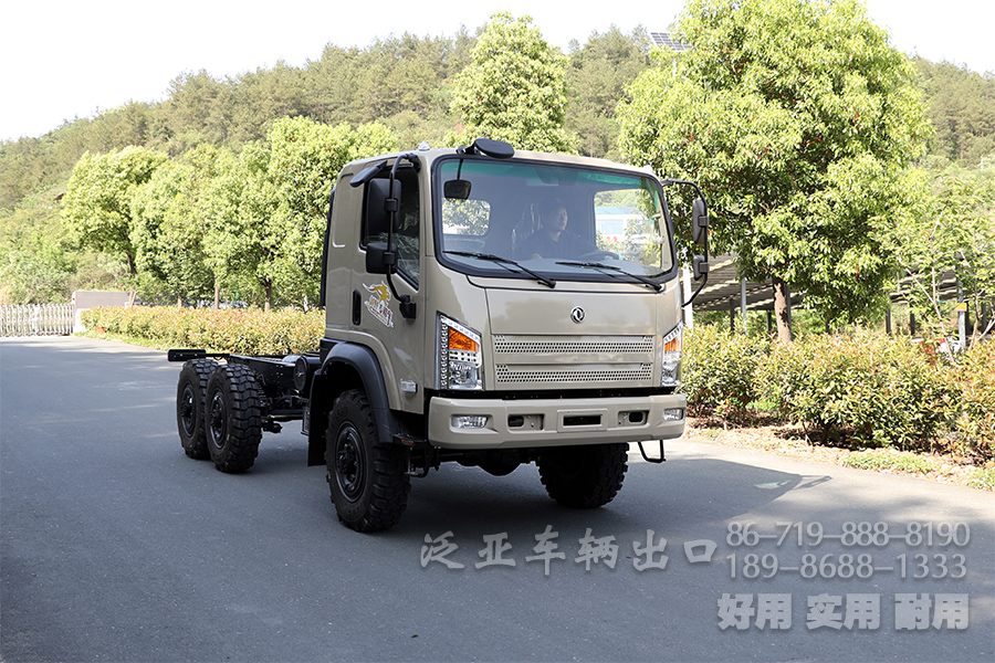 新款卡車底盤,六驅(qū)卡車,山貓?jiān)揭败嚨妆P,專用車改裝,6*6出口型卡車,平頭2082,后八輪越野車