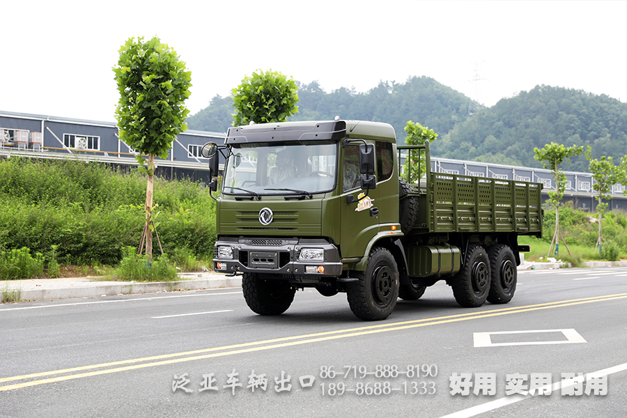 6×6越野專用卡車廠家_升級(jí)款東風(fēng)六驅(qū)EQ2102載貨車_190馬力平頭貨車定制