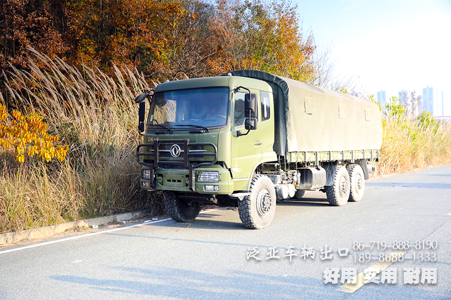 東風(fēng)EQ2130GA高配款六驅(qū)柴油貨車_東風(fēng)6x6越野專用型卡車_5噸出口型國五運(yùn)兵車