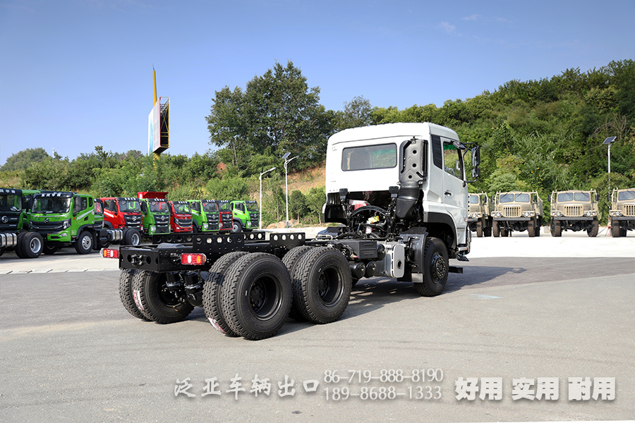 后八輪底盤,重型底盤出口,三橋卡車底盤,東風(fēng)25噸底盤,280馬力卡車,6*4自卸改裝廠家