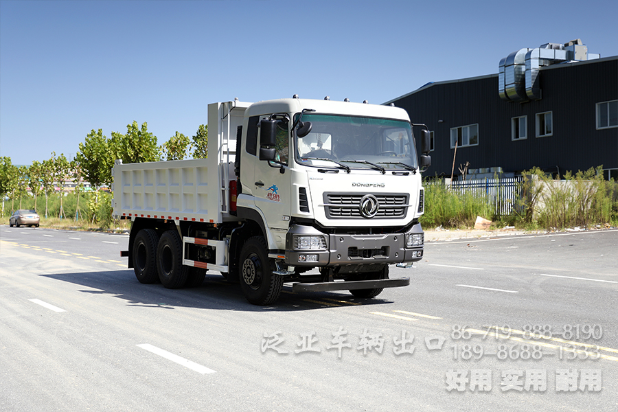 后八輪自卸,重型自卸車出口,三橋卡車貨車, 東風(fēng)25噸后八輪,280馬力卡車,6*4自卸改裝廠家,工地拉土方石方貨車