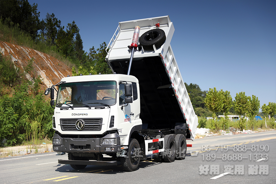 東風后八輪自卸卡車_280馬力重型自卸汽車_工地礦區(qū)拉土方石方貨車