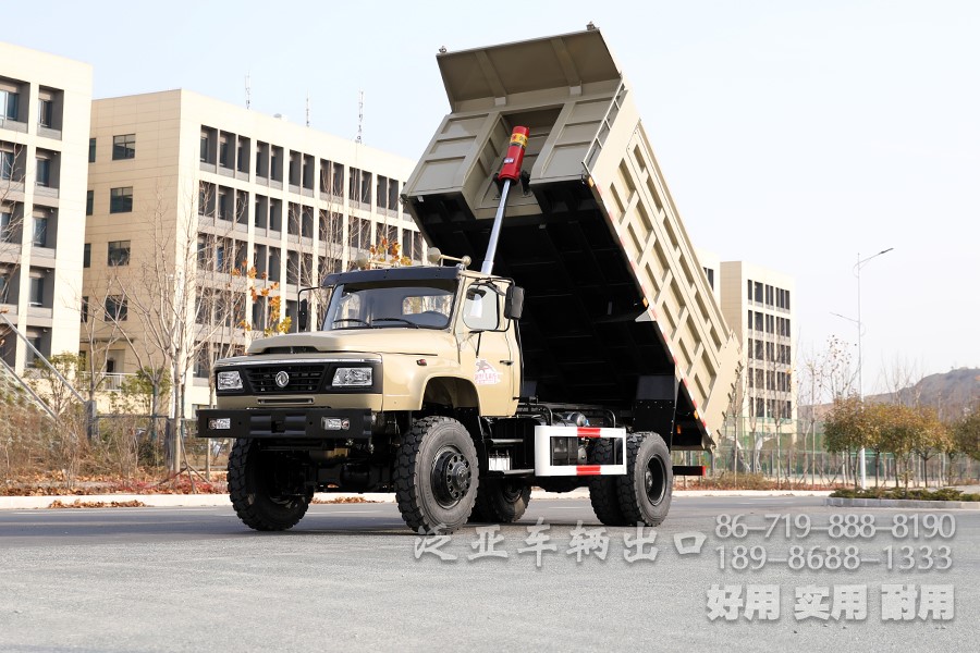 東風(fēng)四驅(qū)大馬力越野自卸車(chē)_東風(fēng)4x4尖頭自卸越野卡車(chē)_東風(fēng)長(zhǎng)頭液壓舉升工程車(chē)