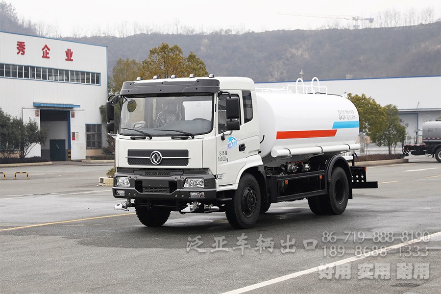 東風(fēng)210馬力10方消防運(yùn)水車(chē)_10噸后4*2專(zhuān)用水罐車(chē)_4*2國(guó)三底盤(pán)改裝環(huán)衛(wèi)綠化噴灑車(chē)