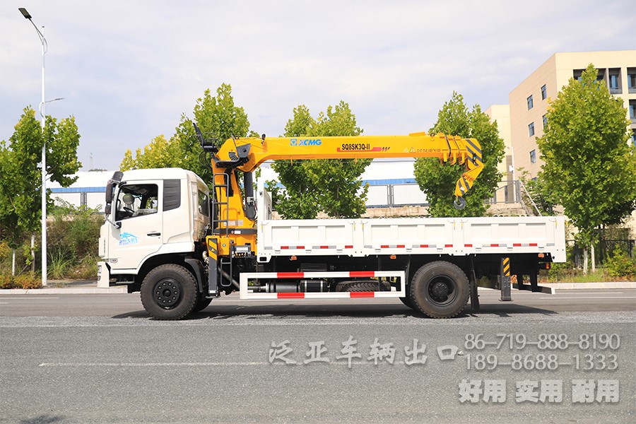 吊車，8噸吊車，隨車起重運輸車，東風吊車，手動10檔隨車起重運輸車